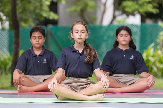 Primary Years students taking part in a holistic education activity