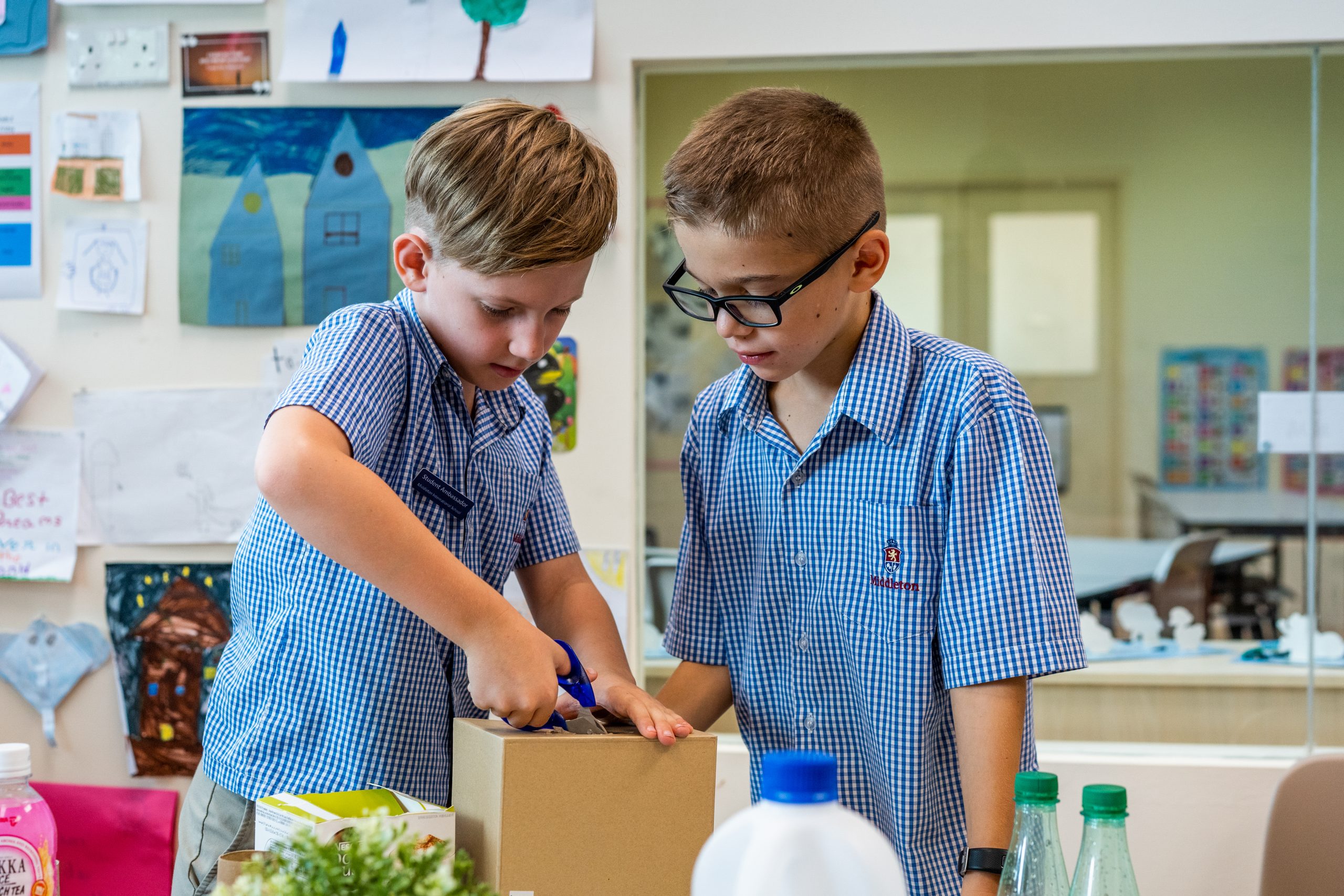 Primary Years students engaged in inquiry-led, thematic learning